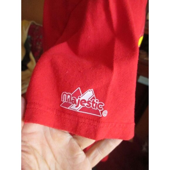 S True Vtg 90s ST LOUIS CARDINALS GRAPHIC LITTLE LEAGUE PATCH HENLEY T-shirt #37 - Picture 5 of 6